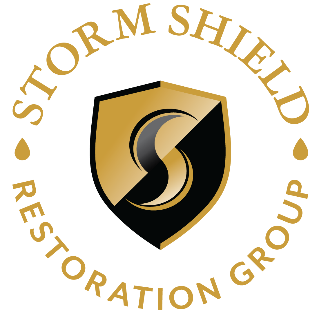 storm shield restoration group roof repair and installs logo